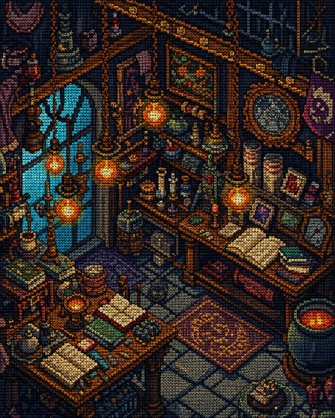 The workshop, third level of the aerie